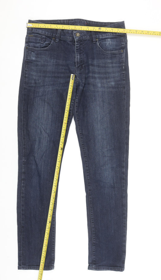 KVL 89 Men's Blue Straight Fit Denim Jeans 31x32 Regular