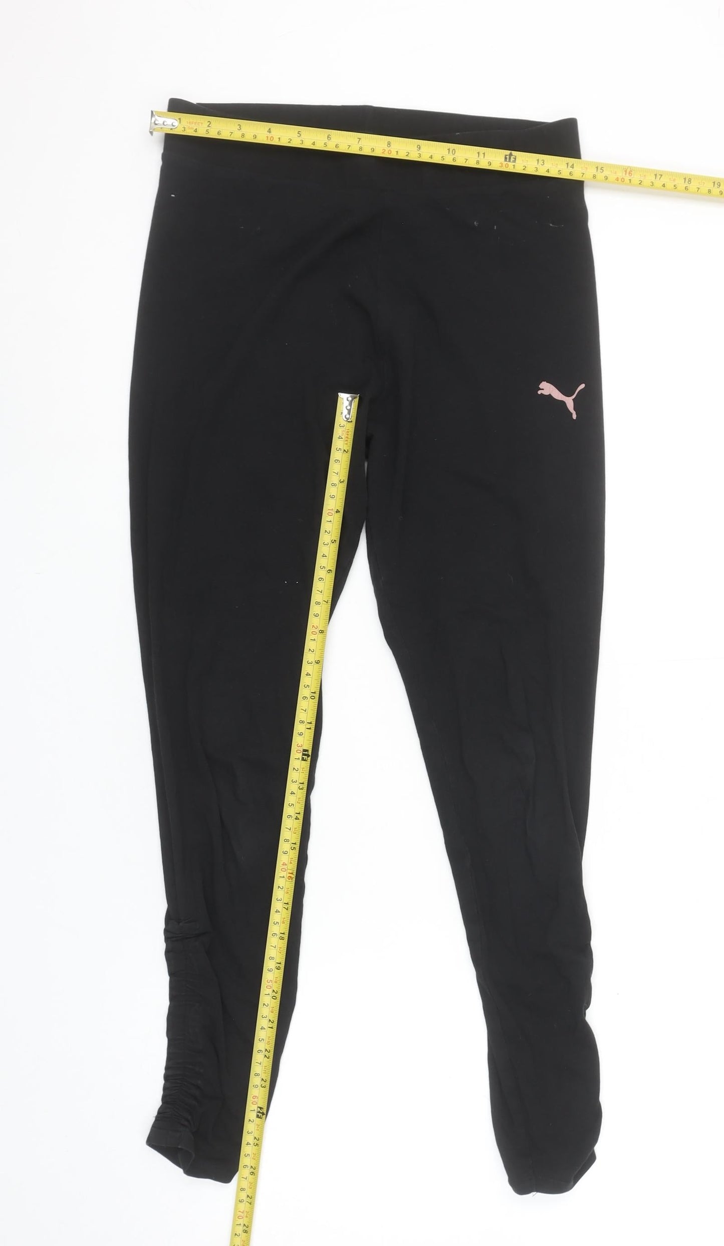 Puma Women's Black Leggings L Stretch Activewear Trousers