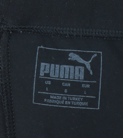 Puma Women's Black Leggings L Stretch Activewear Trousers