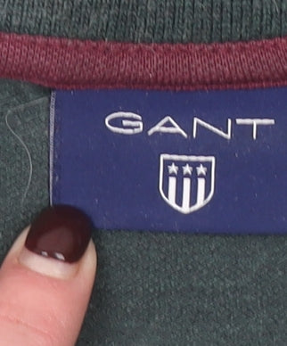 Gant Men's Green Short Sleeve Cotton Polo Shirt Size M