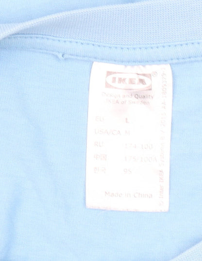 Mens UK Size L IKEA Blue  T-Shirt
