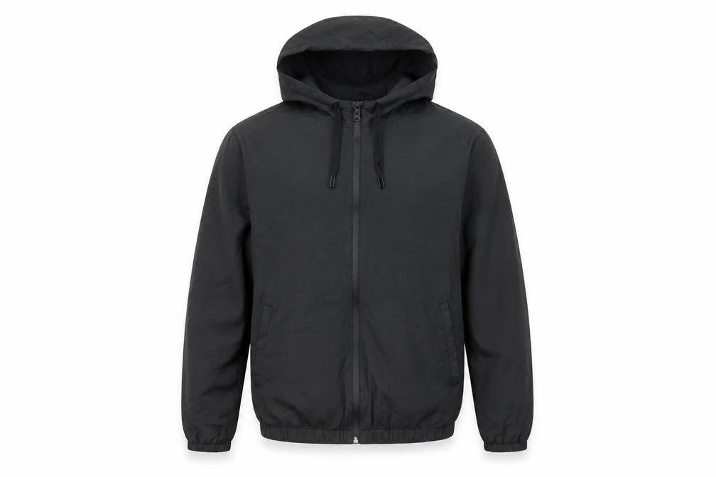 Mens UK Size S River Island Black Windbreaker Coat