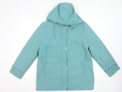 Womens UK Size 14 Klassik Green Parka Coat