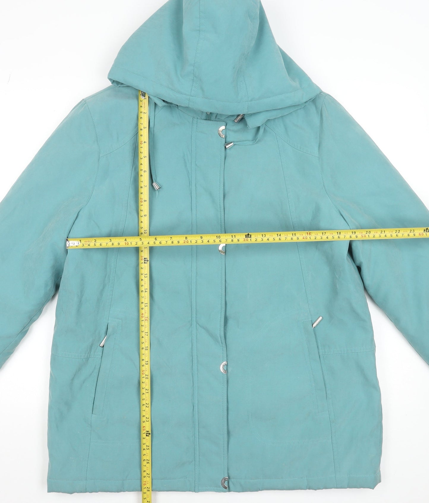Womens UK Size 14 Klassik Green Parka Coat