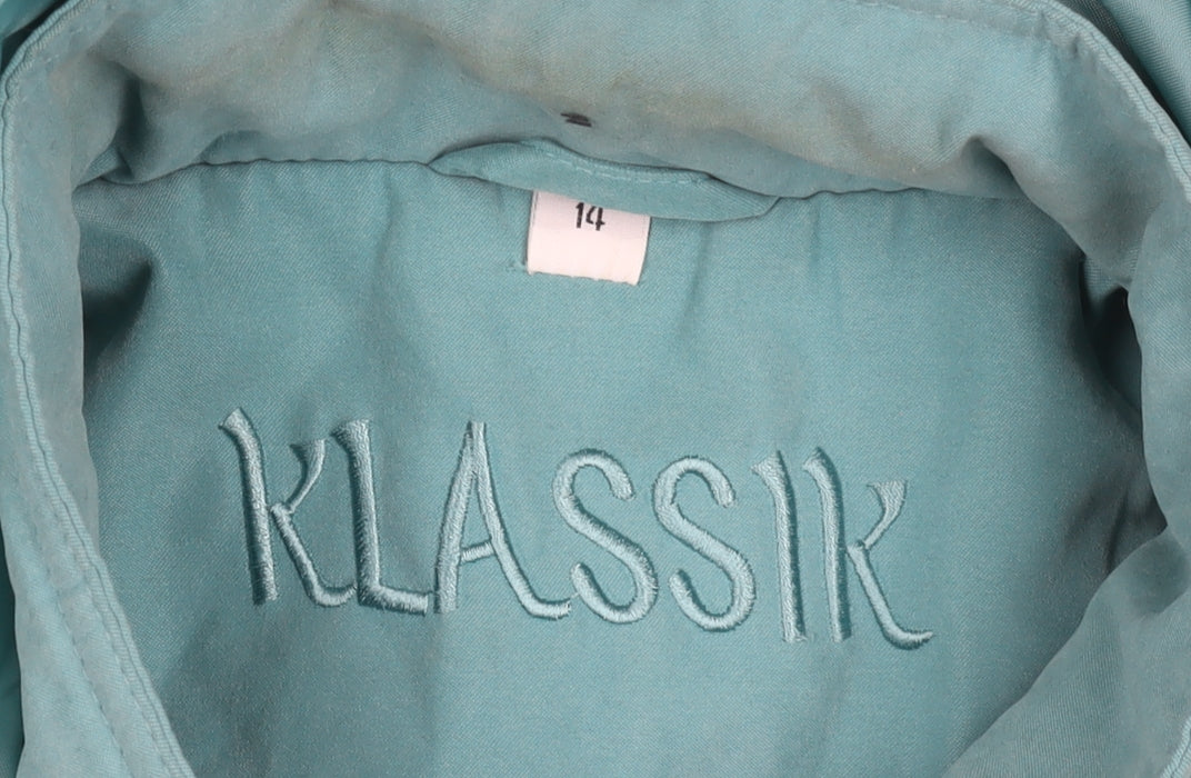 Womens UK Size 14 Klassik Green Parka Coat