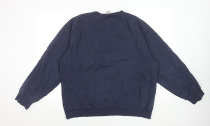 Mens UK Size L Nike Blue Pullover Sweatshirt