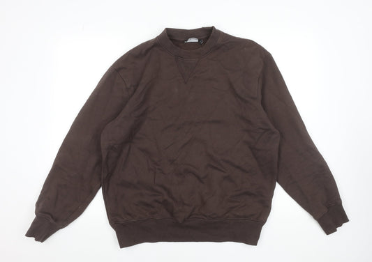 Mens UK Size S ASOS DESIGN Brown Pullover Sweatshirt