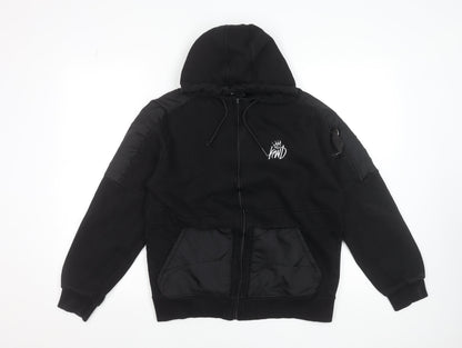 Kings Will Dream Mens Black Full Zip Hoodie L Streetwear