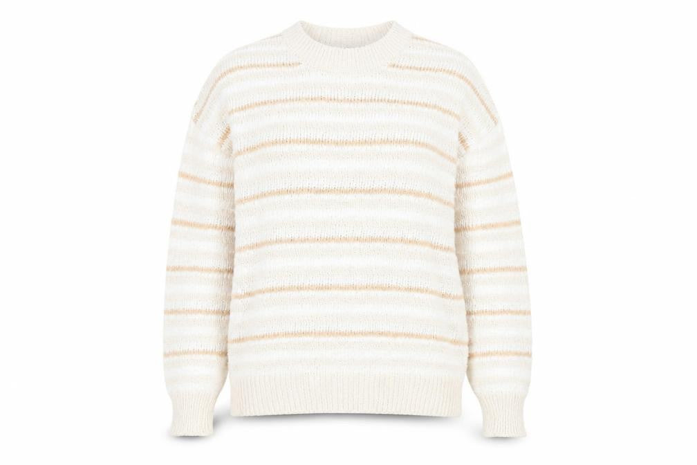 Womens UK Size M Marks and Spencer Beige Pullover Jumper
