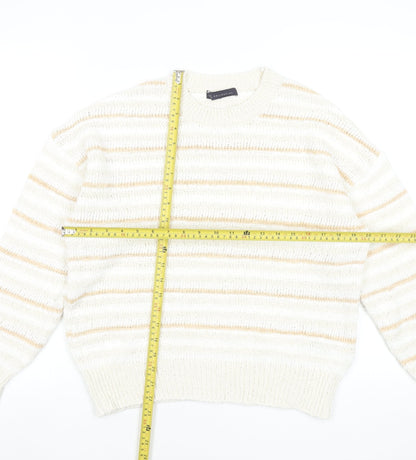 Womens UK Size M Marks and Spencer Beige Pullover Jumper