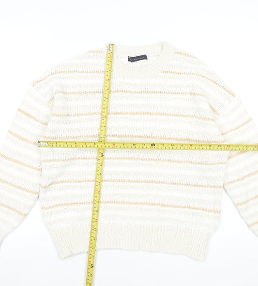 Womens UK Size M Marks and Spencer Beige Pullover Jumper