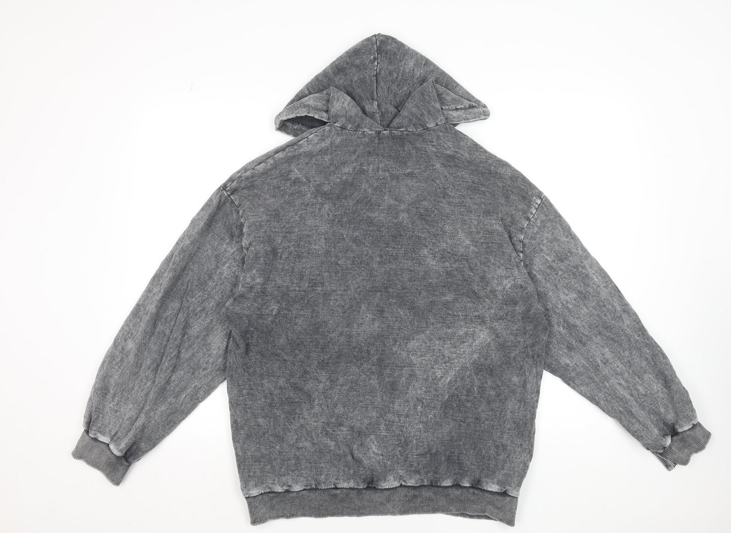 Boohoo Womens Grey NYC Hoodie UK 8 Pullover Long Sleeve Casual