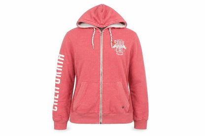 Womens UK Size M SoulCal & Co Pink Full Zip Hoodie