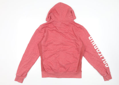 Womens UK Size M SoulCal & Co Pink Full Zip Hoodie