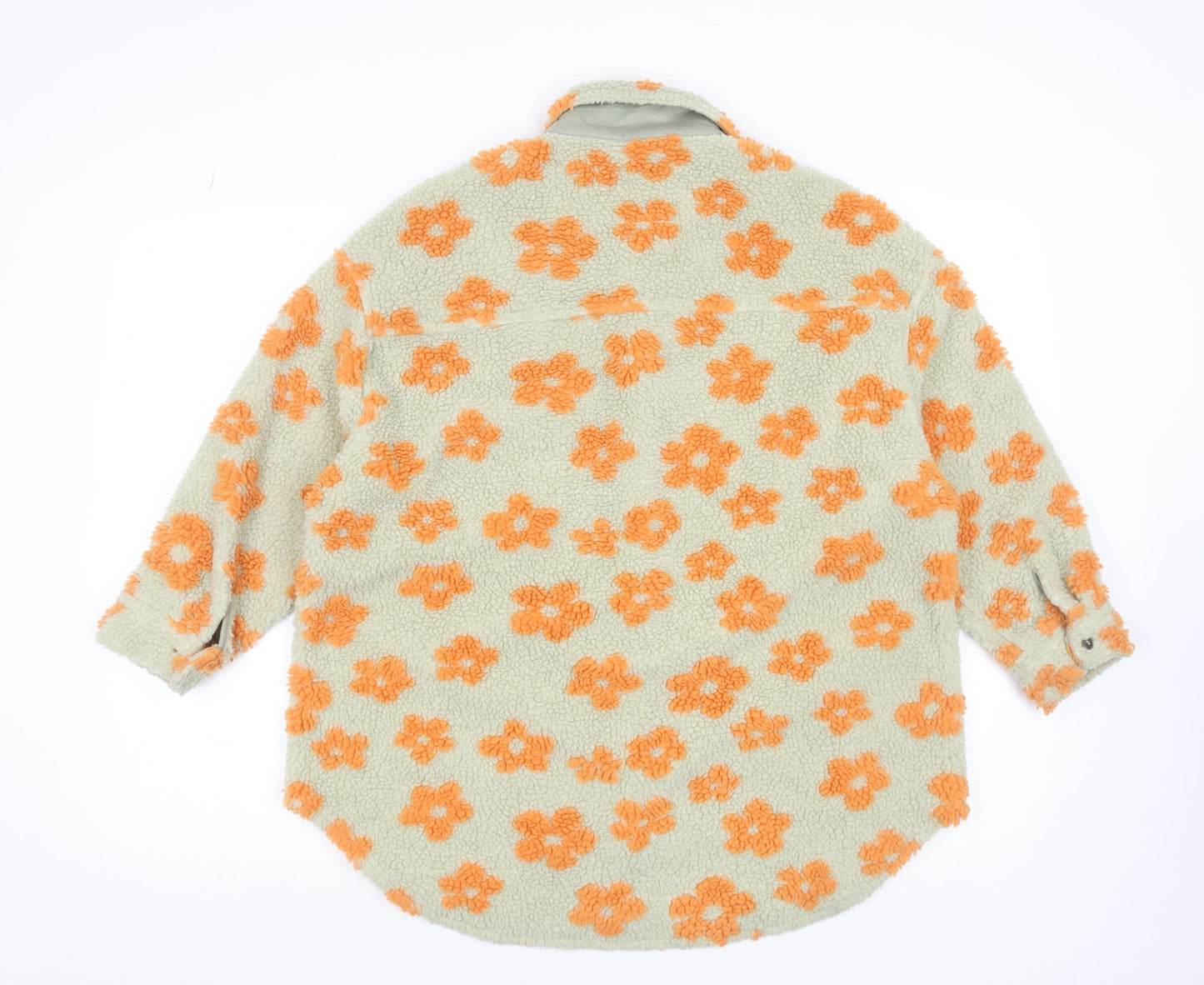 Next Girls Beige Floral Fleece Shirt Jacket 10 Years