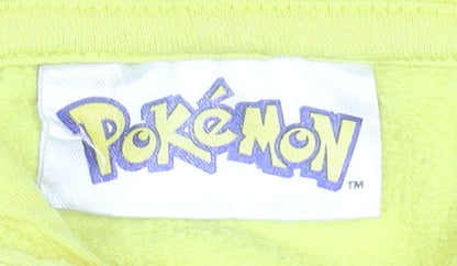 Pokémon Boys Yellow Pikachu Pullover Hoodie 7-8 Years 100% Cotton