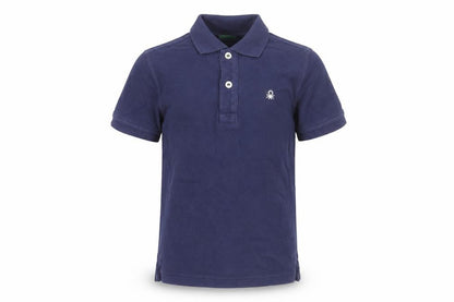 Boys UK Size 6-7 Years United Colors of Benetton Blue Basic Polo