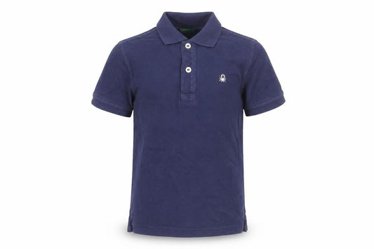 Boys UK Size 6-7 Years United Colors of Benetton Blue Basic Polo