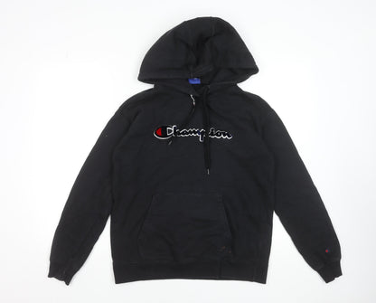 Mens UK Size S Champion Black Pullover Hoodie