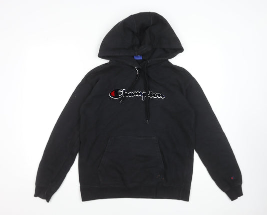 Mens UK Size S Champion Black Pullover Hoodie