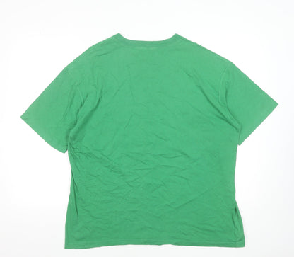 Marks and Spencer Men's Green XL California Surf Club Vintage T-Shirt