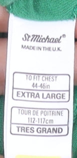 Marks and Spencer Men's Green XL California Surf Club Vintage T-Shirt