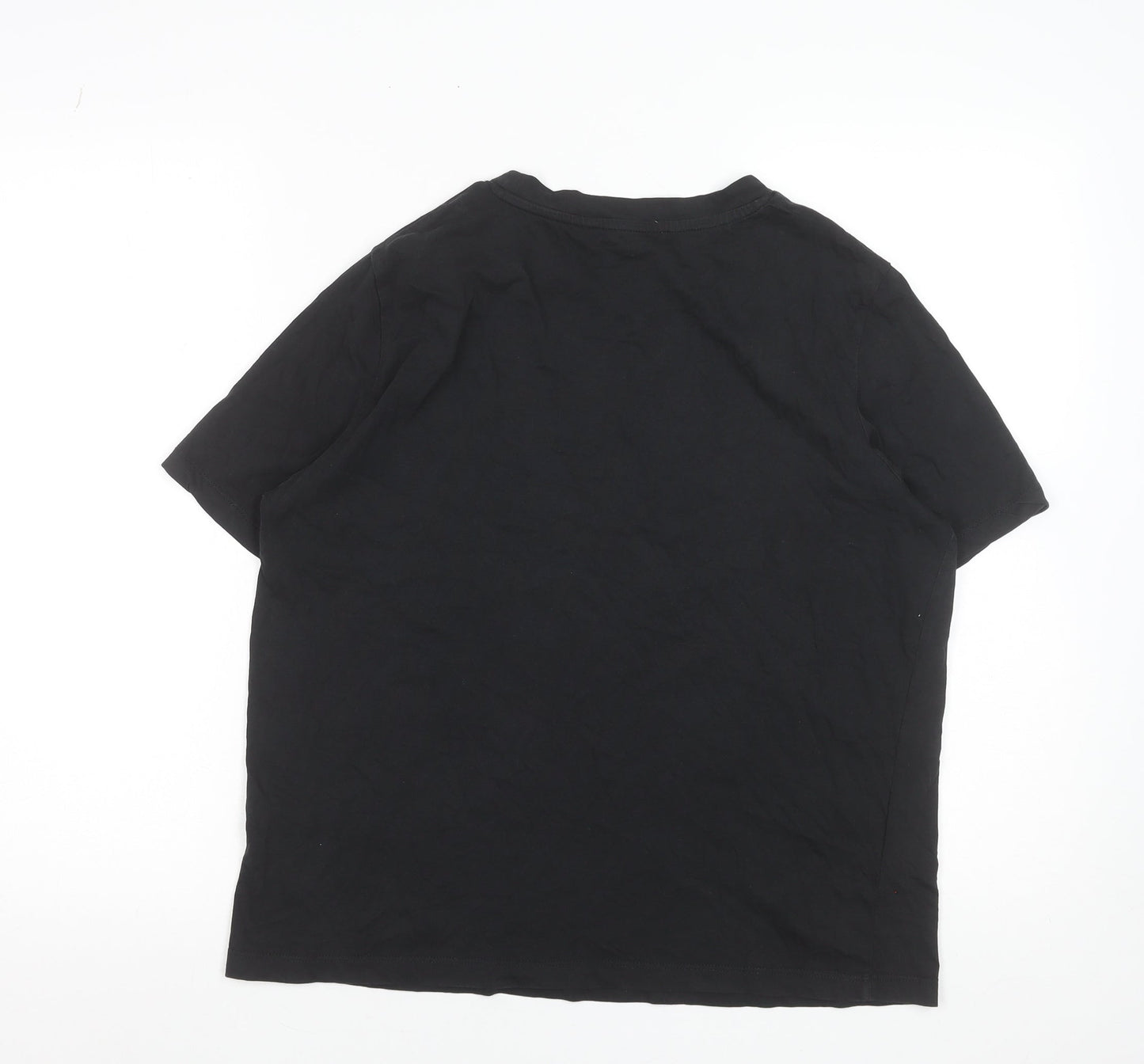 Womens UK Size L MNG Black Basic T-Shirt
