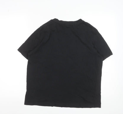 Womens UK Size L MNG Black Basic T-Shirt