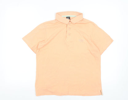 Cotton Traders Womens Peach Polo Shirt XS Short Sleeve Cotton