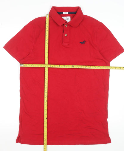 Hollister Men’s Red Epic Flex Slim Fit Polo Shirt XL