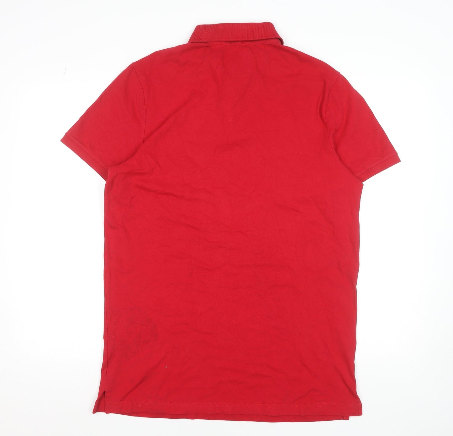 Hollister Men’s Red Epic Flex Slim Fit Polo Shirt XL