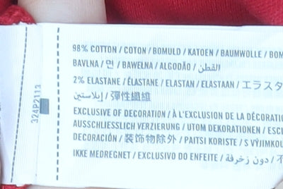 Hollister Men’s Red Epic Flex Slim Fit Polo Shirt XL