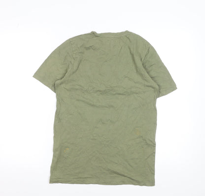 Mens UK Size S JACK & JONES Green  T-Shirt