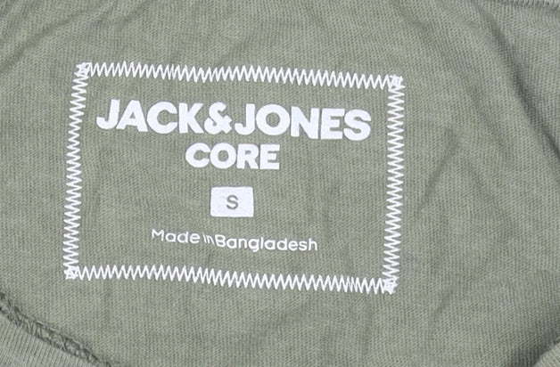 Mens UK Size S JACK & JONES Green  T-Shirt