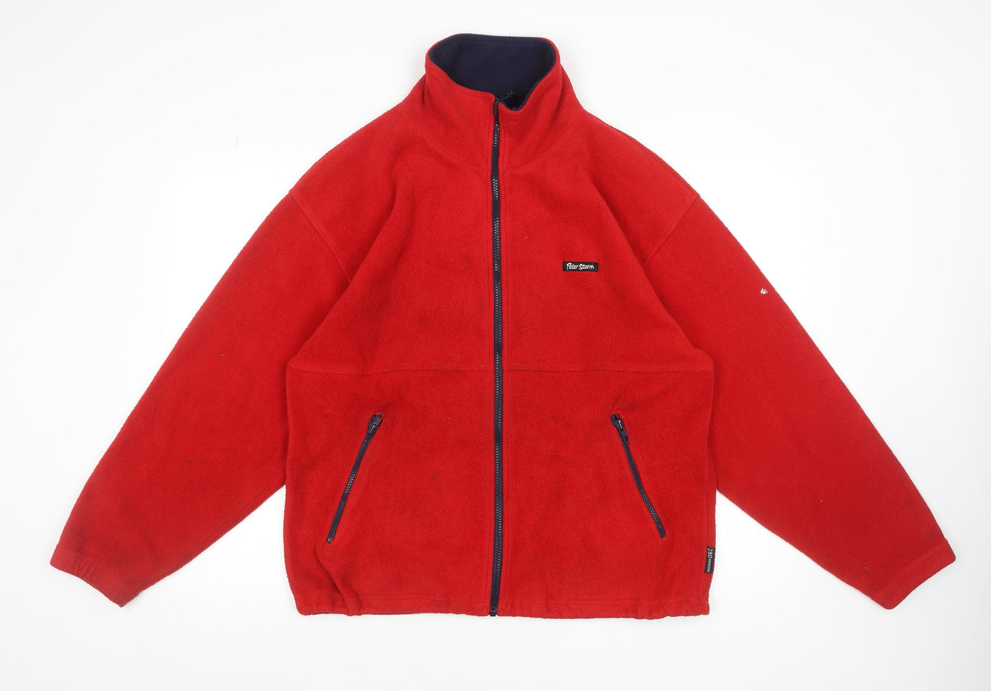 Peter Storm Mens Red Fleece Full Zip Jacket Size S Outdoor