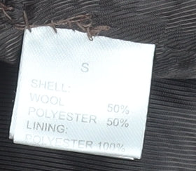 Ruth & Boaz Men's Brown Herringbone Wool Blend Waistcoat S