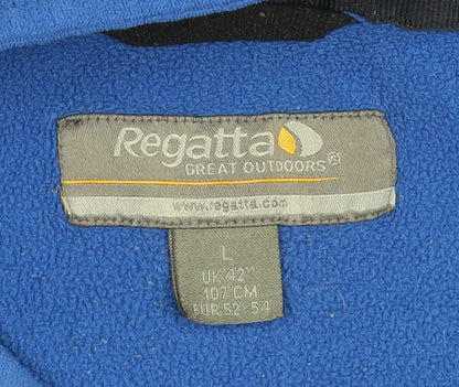 Regatta Men's Blue Fleece Half Zip Pullover Sweatshirt L