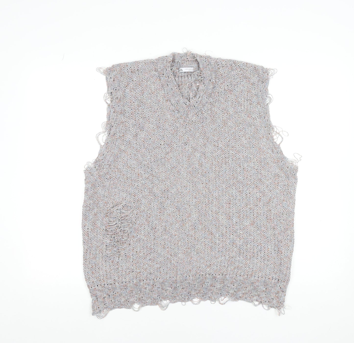 Womens UK Size 12 Zara Grey Vest Jumper