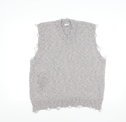 Womens UK Size 12 Zara Grey Vest Jumper