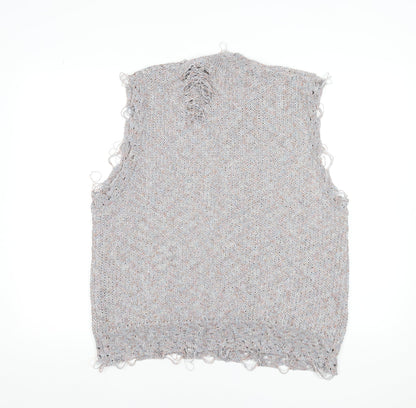 Womens UK Size 12 Zara Grey Vest Jumper