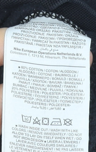 Nike Men's Black Crew Neck Pullover Sweatshirt Size M