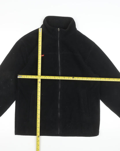 Rockport XCS Men's Black Fleece Full Zip Jacket Size S