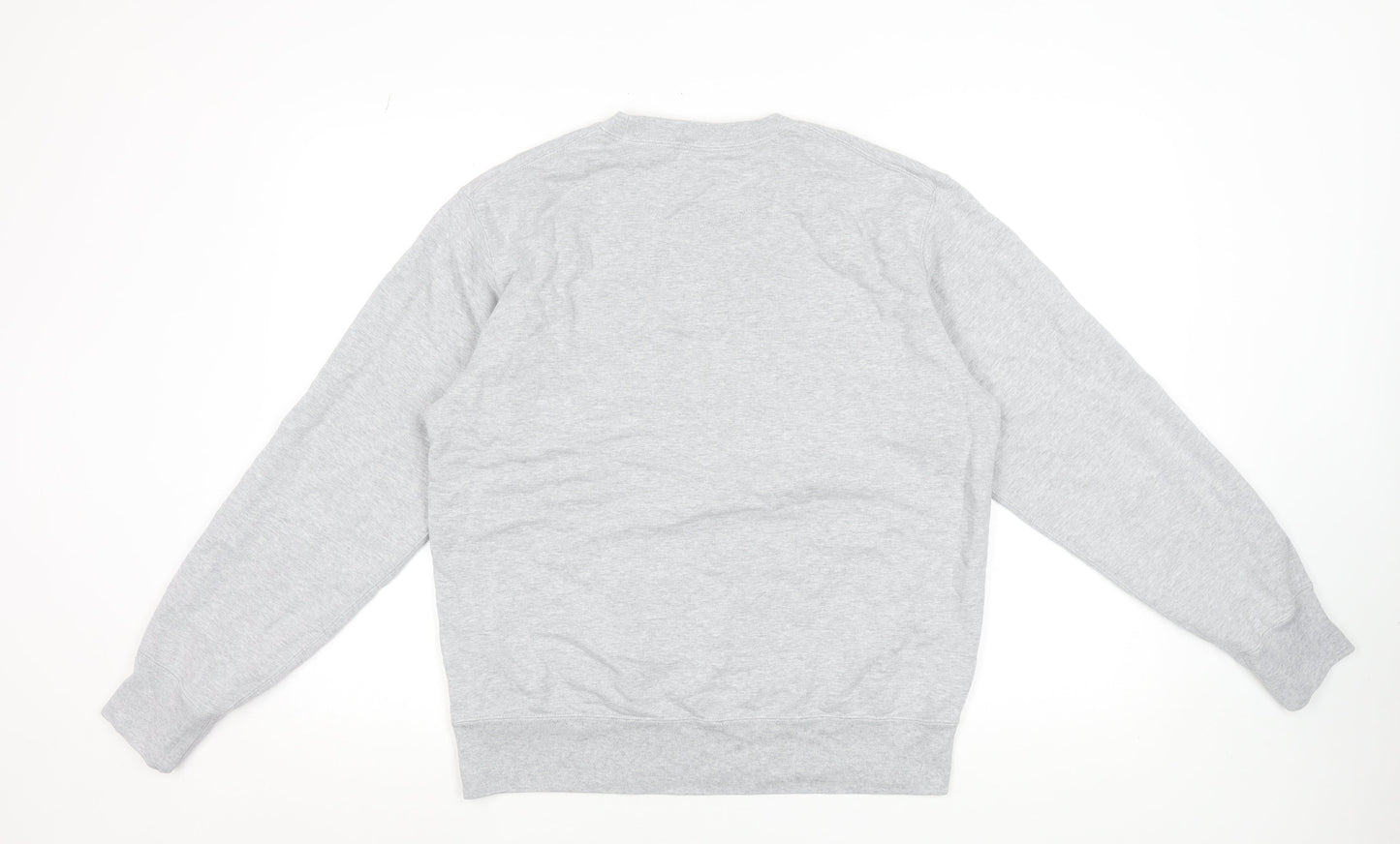 Uniqlo Men's Grey Cotton Pullover Sweatshirt Size M