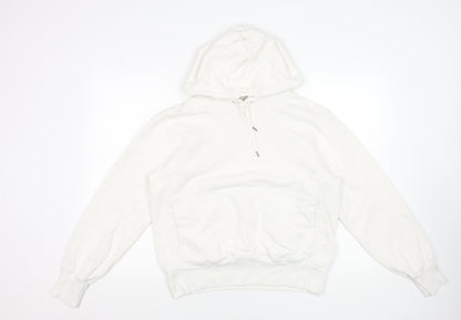 Womens UK Size S Uniqlo White Pullover Hoodie
