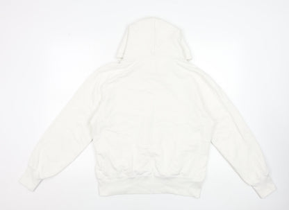 Womens UK Size S Uniqlo White Pullover Hoodie