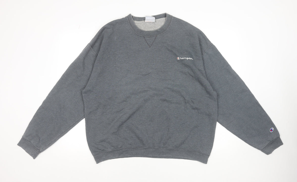 Mens UK Size M Champion Grey Pullover Sweatshirt