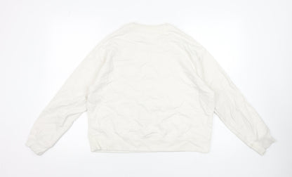 Womens UK Size M Marks and Spencer Beige Pullover Sweatshirt
