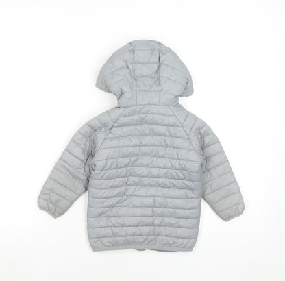 McKenzie Grey Puffer Jacket 18-24 Months Hooded Lightweight Winter Coat
