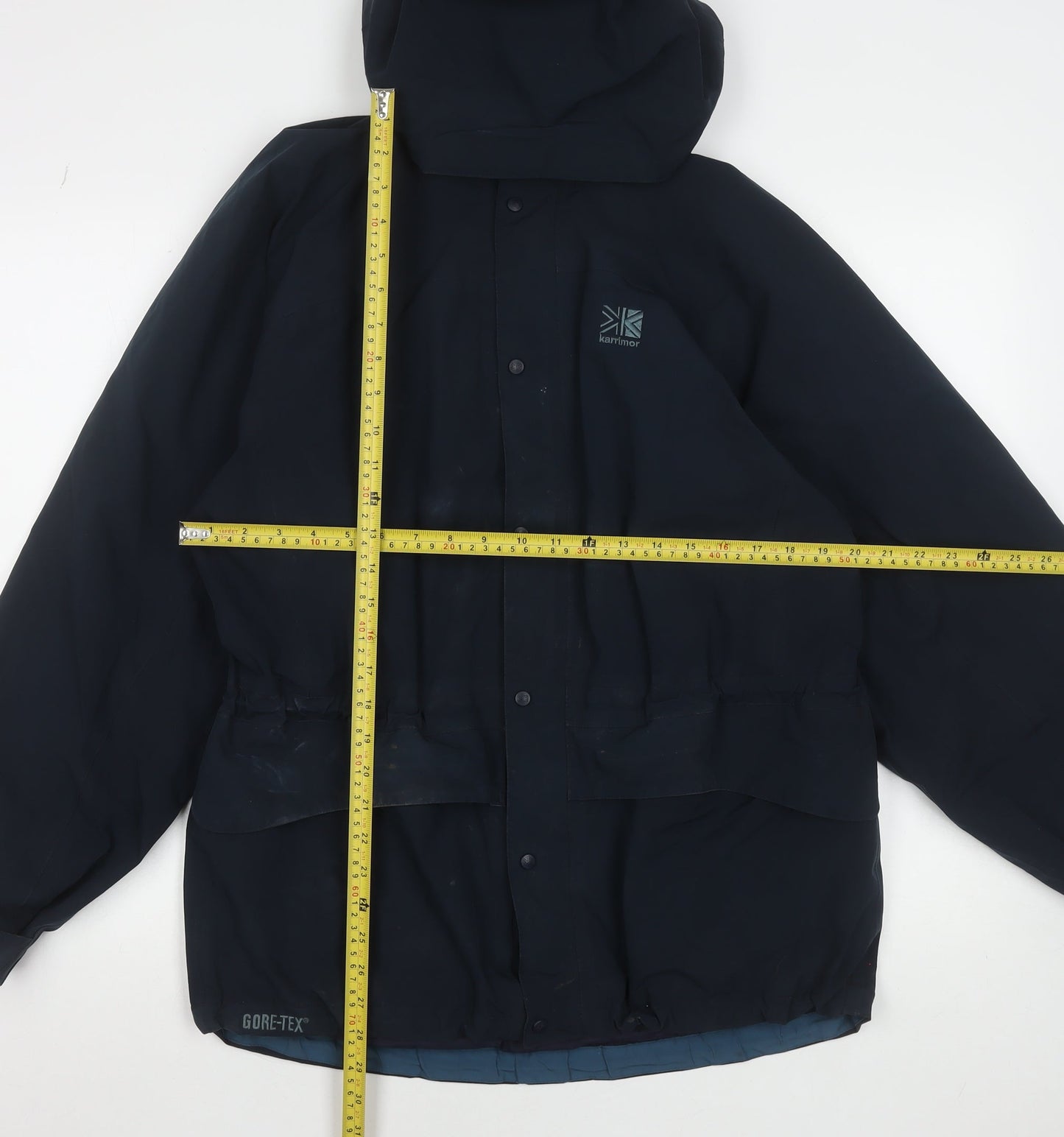 Karrimor Mens Blue M Waterproof Hooded Gore-Tex Hiking Jacket