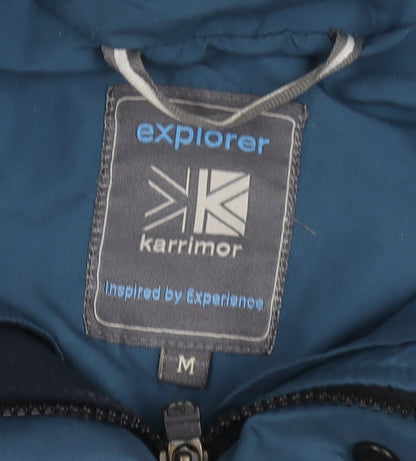 Karrimor Mens Blue M Waterproof Hooded Gore-Tex Hiking Jacket